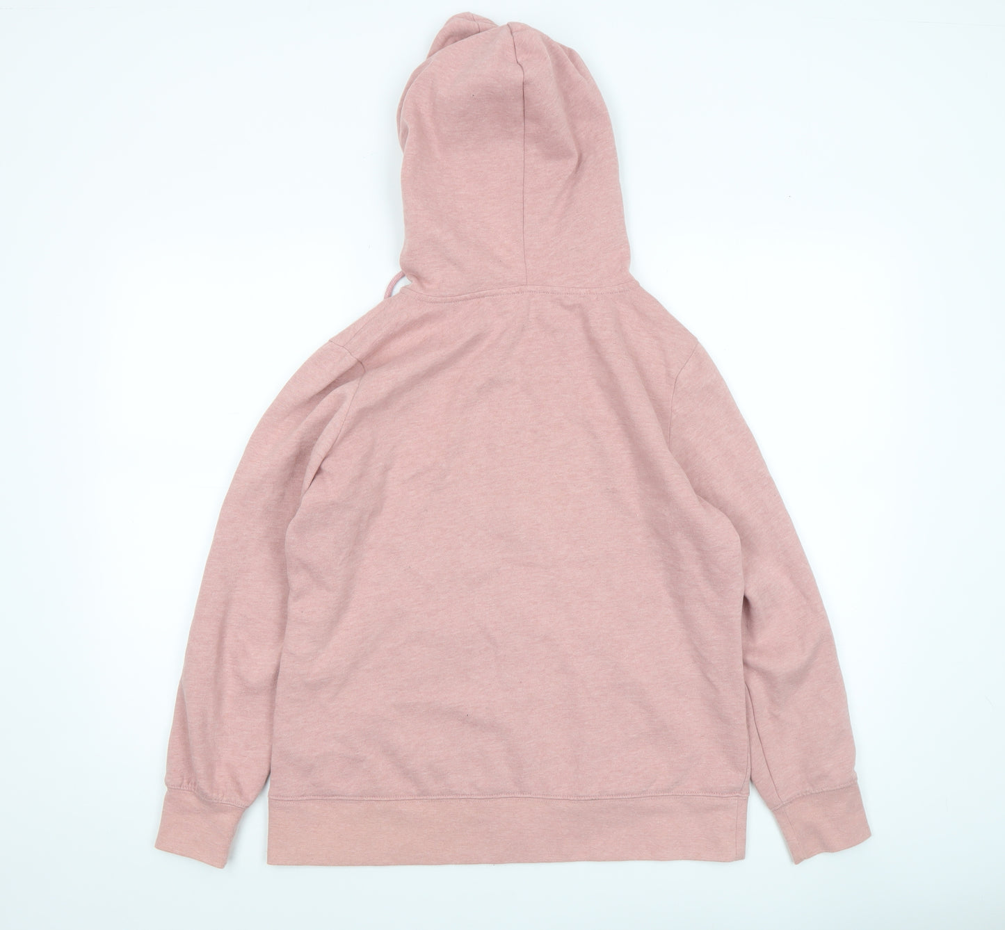 Dunnes Women Pink Full Zip Hoodie Medium Polyester Cotton