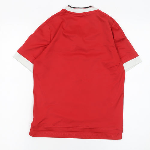Adidas Boys Red Manchester United Football Jersey Shirt 9-10 Years