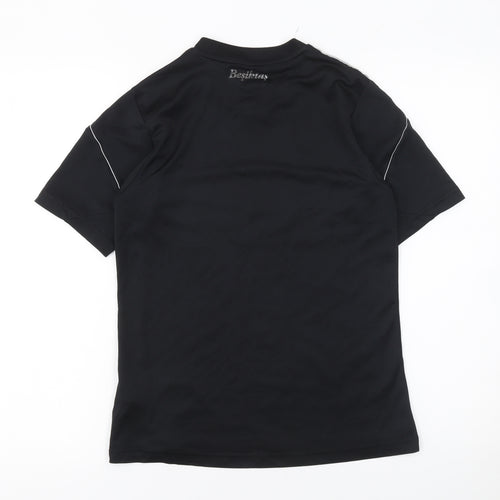 Adidas Boys Black Beşiktaş Football Jersey T-Shirt 13-14 Years Lightweight