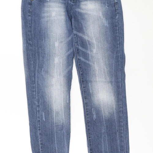 Denim Co Girls Blue Jegging Jeans Size 152 Slim Fit Elastic Waist