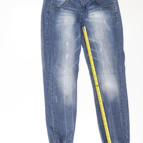 Denim Co Girls Blue Jegging Jeans Size 152 Slim Fit Elastic Waist