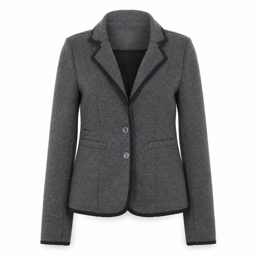 Vero Moda Women’s Grey Knit Blazer Jacket Size 8 Slim Fit Tailored