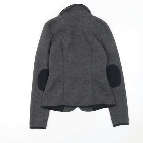 Vero Moda Women’s Grey Knit Blazer Jacket Size 8 Slim Fit Tailored