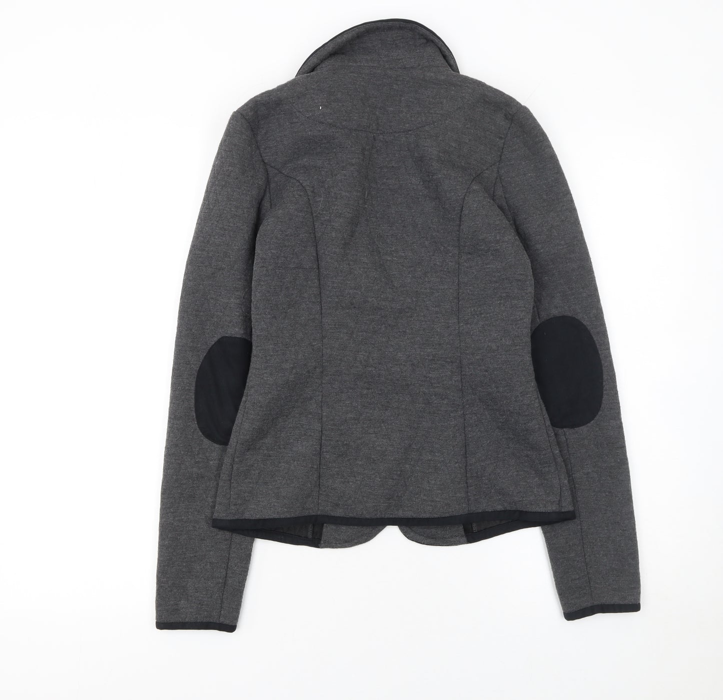 Vero Moda Women’s Grey Knit Blazer Jacket Size 8 Slim Fit Tailored