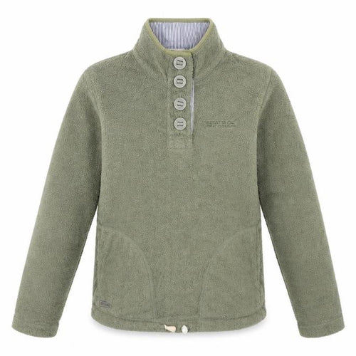 Regatta Womens Green Fleece Pullover Sweatshirt UK 10 Outdoor Casual