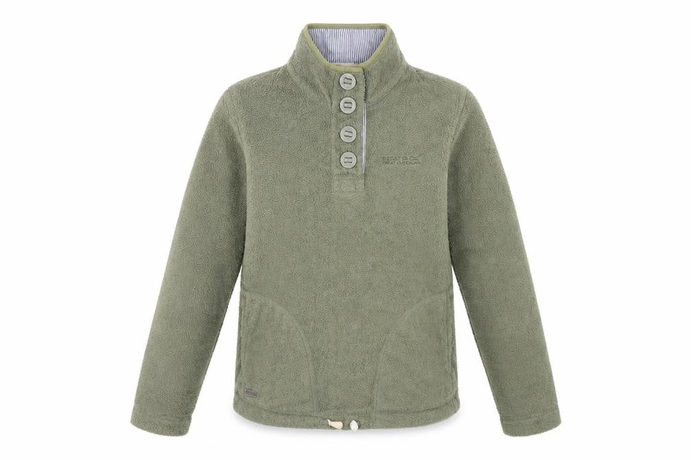 Regatta Womens Green Fleece Pullover Sweatshirt UK 10 Outdoor Casual
