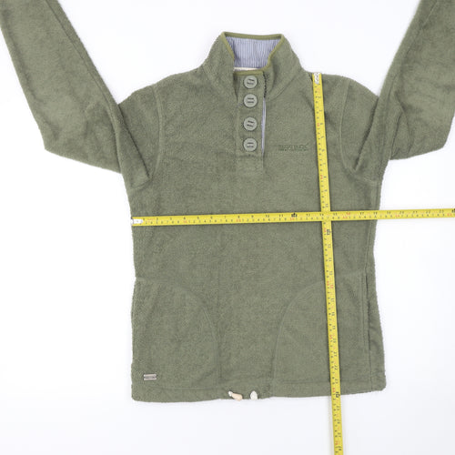 Regatta Womens Green Fleece Pullover Sweatshirt UK 10 Outdoor Casual