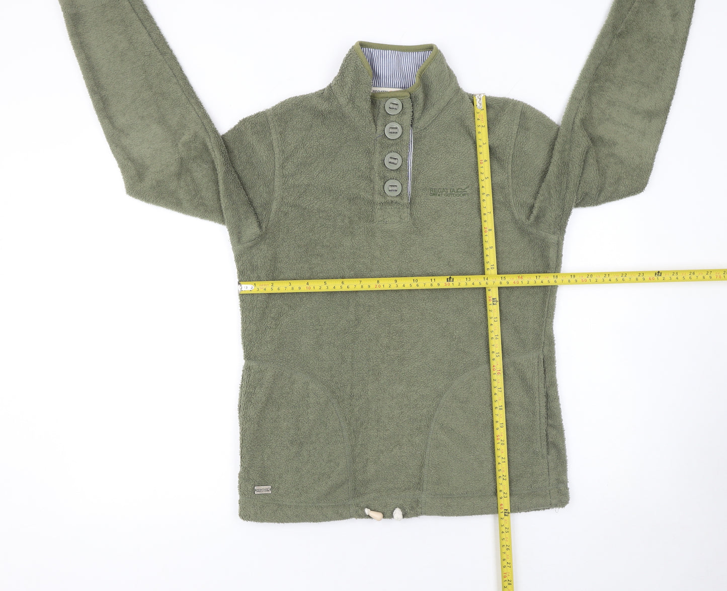 Regatta Womens Green Fleece Pullover Sweatshirt UK 10 Outdoor Casual