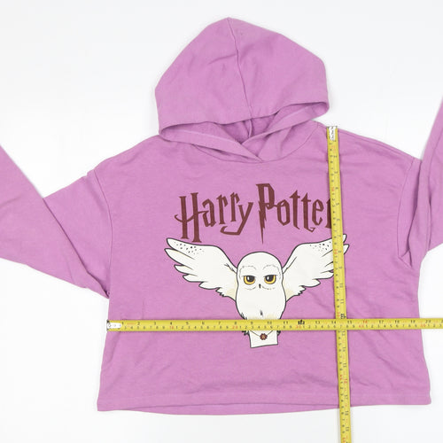 H&M Girls Purple Harry Potter Hoodie 13-14 Years Hooded Pullover Sweater
