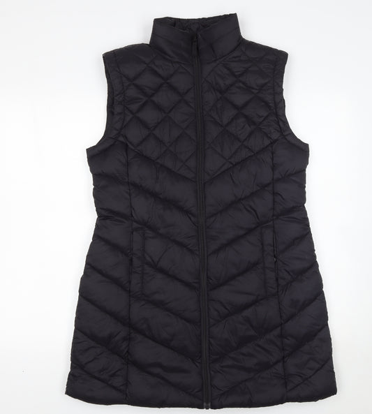 Tu Womens Black Quilted Waistcoat Size 10 Padded Gilet