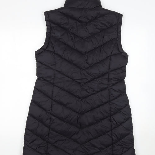 Tu Womens Black Quilted Waistcoat Size 10 Padded Gilet