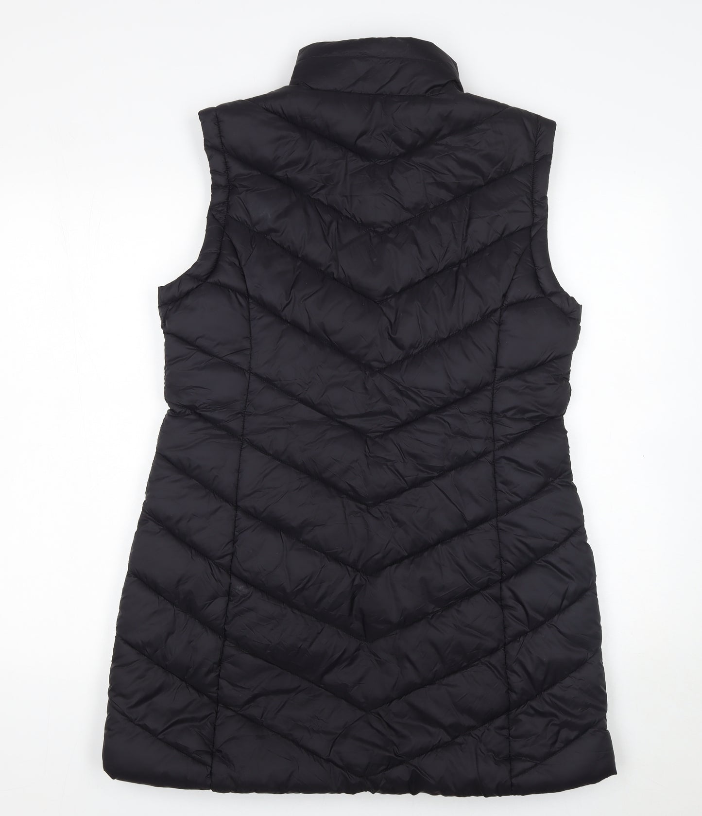 Tu Womens Black Quilted Waistcoat Size 10 Padded Gilet