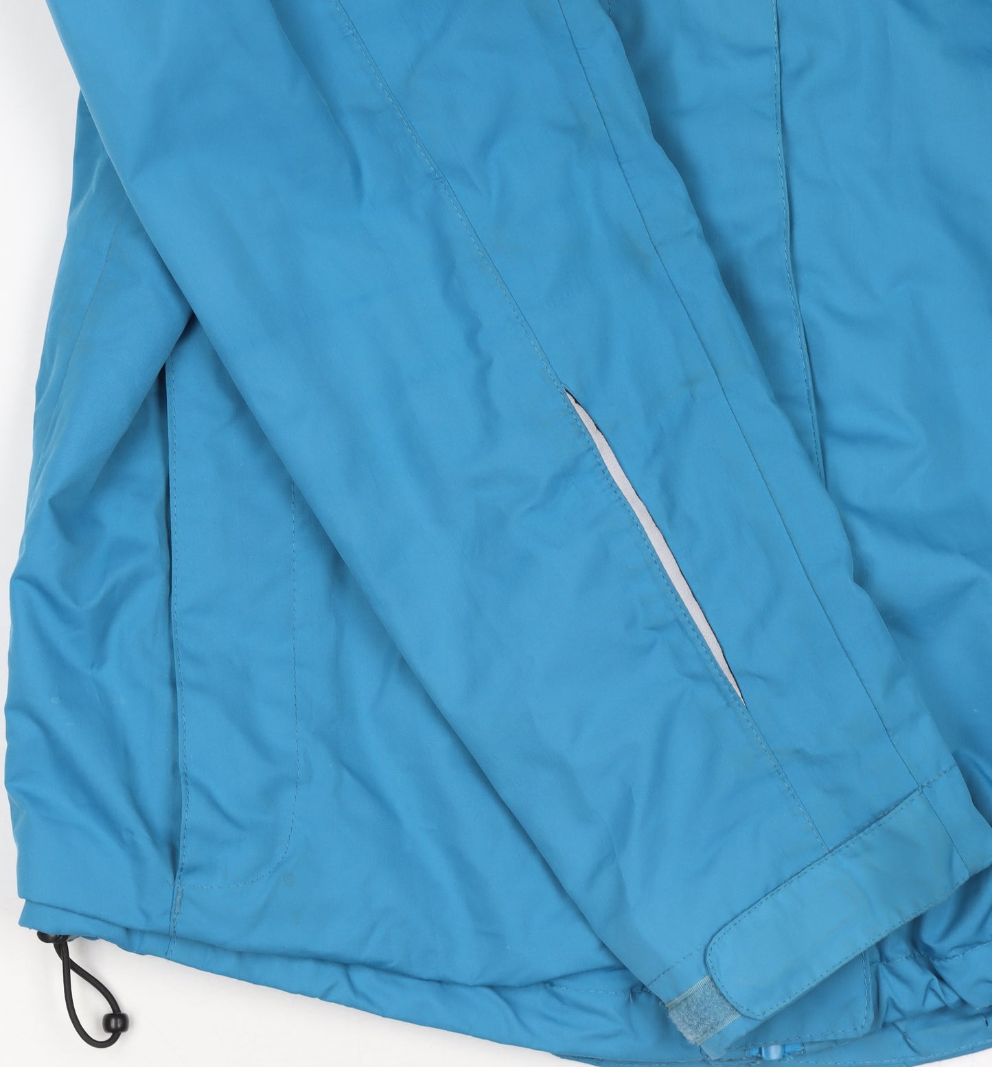 Crivit Women Blue Hooded Rain Coat Jacket Size 14 Waterproof Lightweight