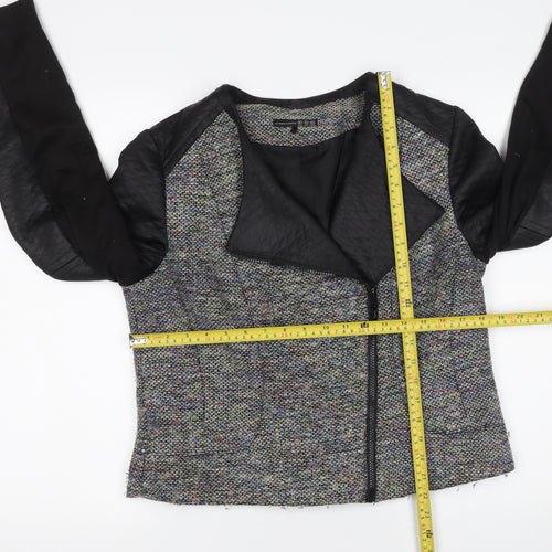 Atmosphere Women Multicoloured Quilted Sleeve Biker Jacket Size 16