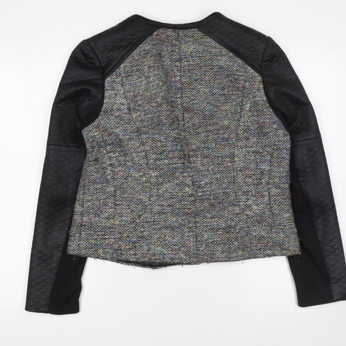 Atmosphere Women Multicoloured Quilted Sleeve Biker Jacket Size 16