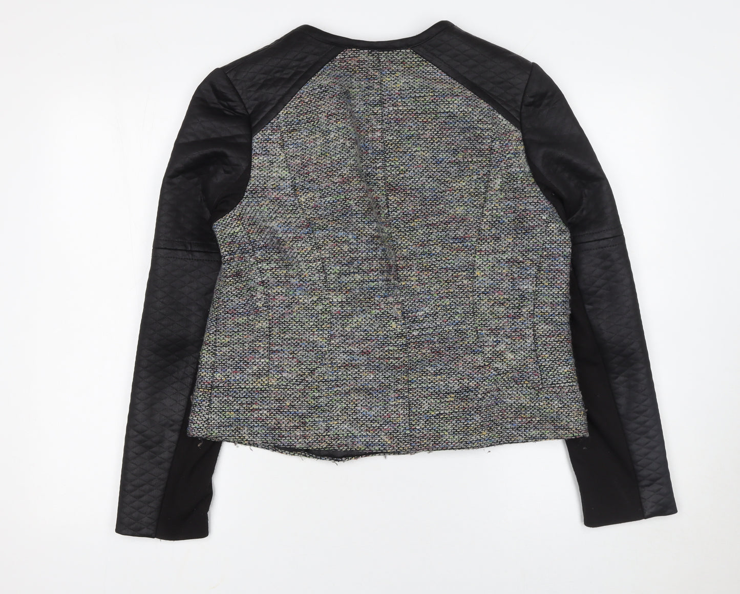 Atmosphere Women Multicoloured Quilted Sleeve Biker Jacket Size 16