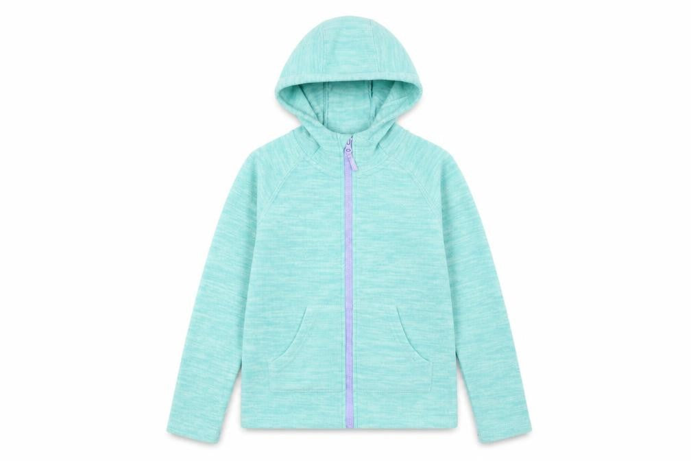 Mountain Warehouse Girls Green Full Zip Fleece Hoodie 9-10 Years