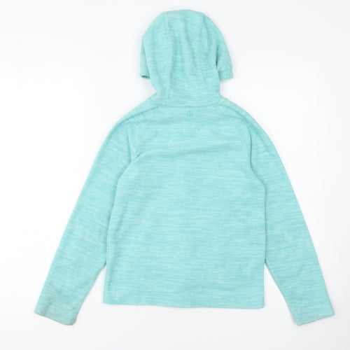 Mountain Warehouse Girls Green Full Zip Fleece Hoodie 9-10 Years