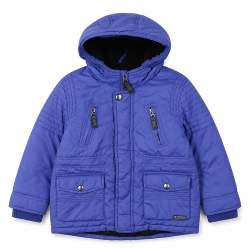 RJR John Rocha Girls Blue Hooded Puffer Jacket 4-5 Years Winter Coat