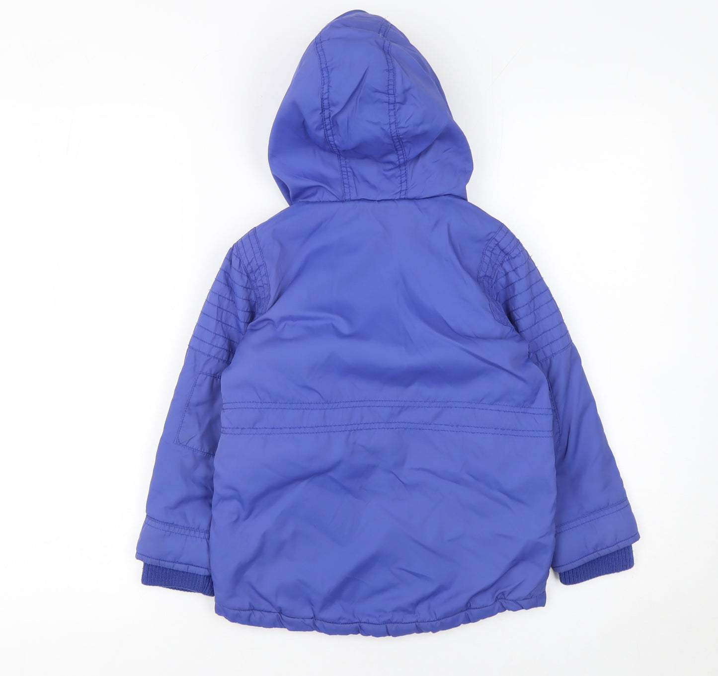 RJR John Rocha Girls Blue Hooded Puffer Jacket 4-5 Years Winter Coat