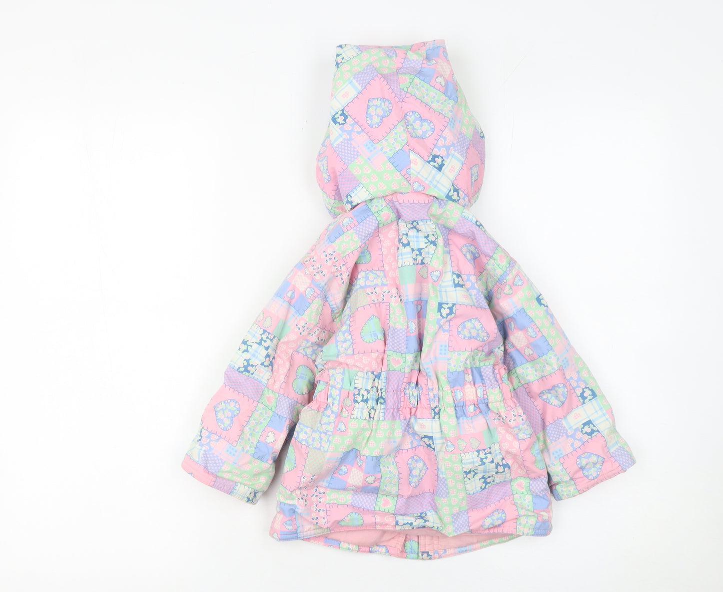 Marks and Spencer Girls Multicoloured 6-12M Hooded Puffer Jacket