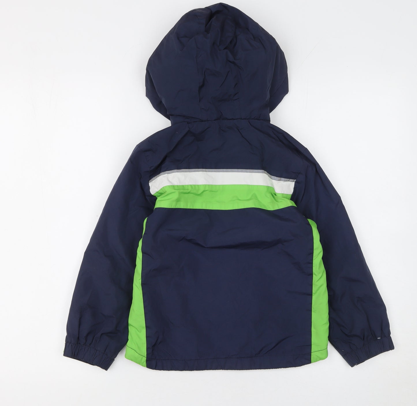 London Fog Boys Blue and Green Hooded Puffer Jacket 6 Years