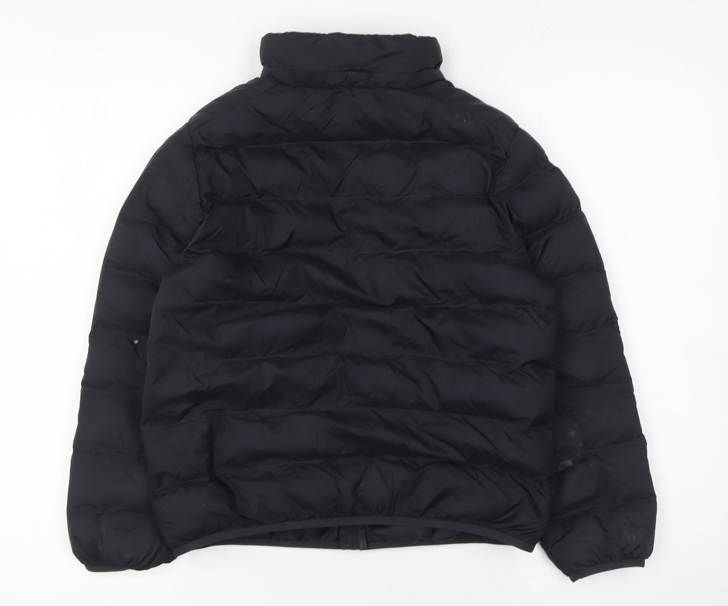 Uniqlo Boys Black 9-10 Years Puffer Jacket Lightweight Winter Coat