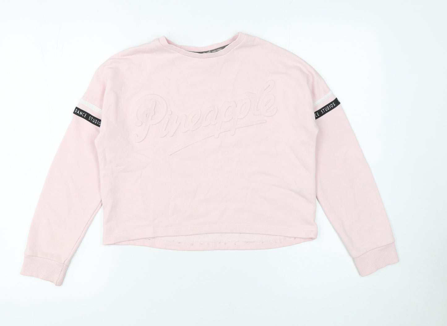Primark Girls Pink 'Pineapple' Dance Sweatshirt 10-11 Years Long Sleeve Pullover