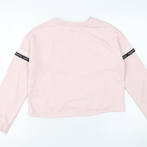 Primark Girls Pink 'Pineapple' Dance Sweatshirt 10-11 Years Long Sleeve Pullover