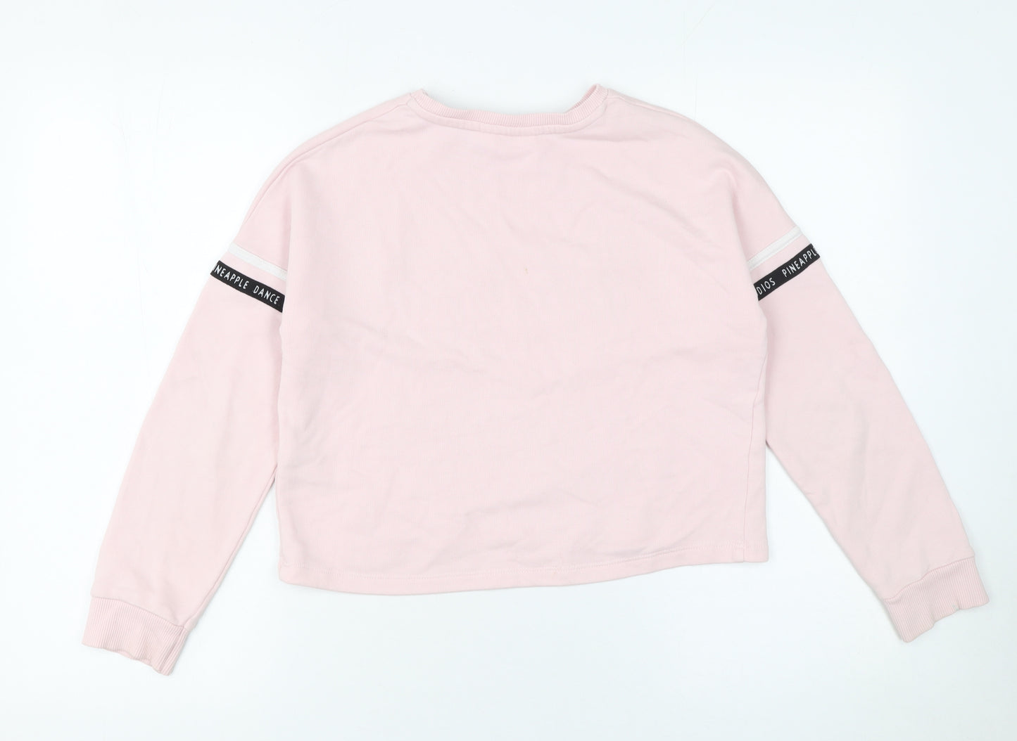 Primark Girls Pink 'Pineapple' Dance Sweatshirt 10-11 Years Long Sleeve Pullover
