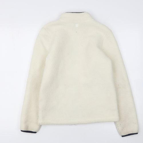 Mountain Warehouse Boys Ivory Fleece Jacket 11-12 Years Full Zip Outdoor