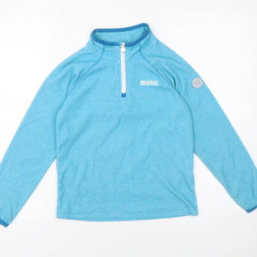 Regatta Boys Blue 9-10 Years Fleece 1/4 Zip Pullover Sweatshirt