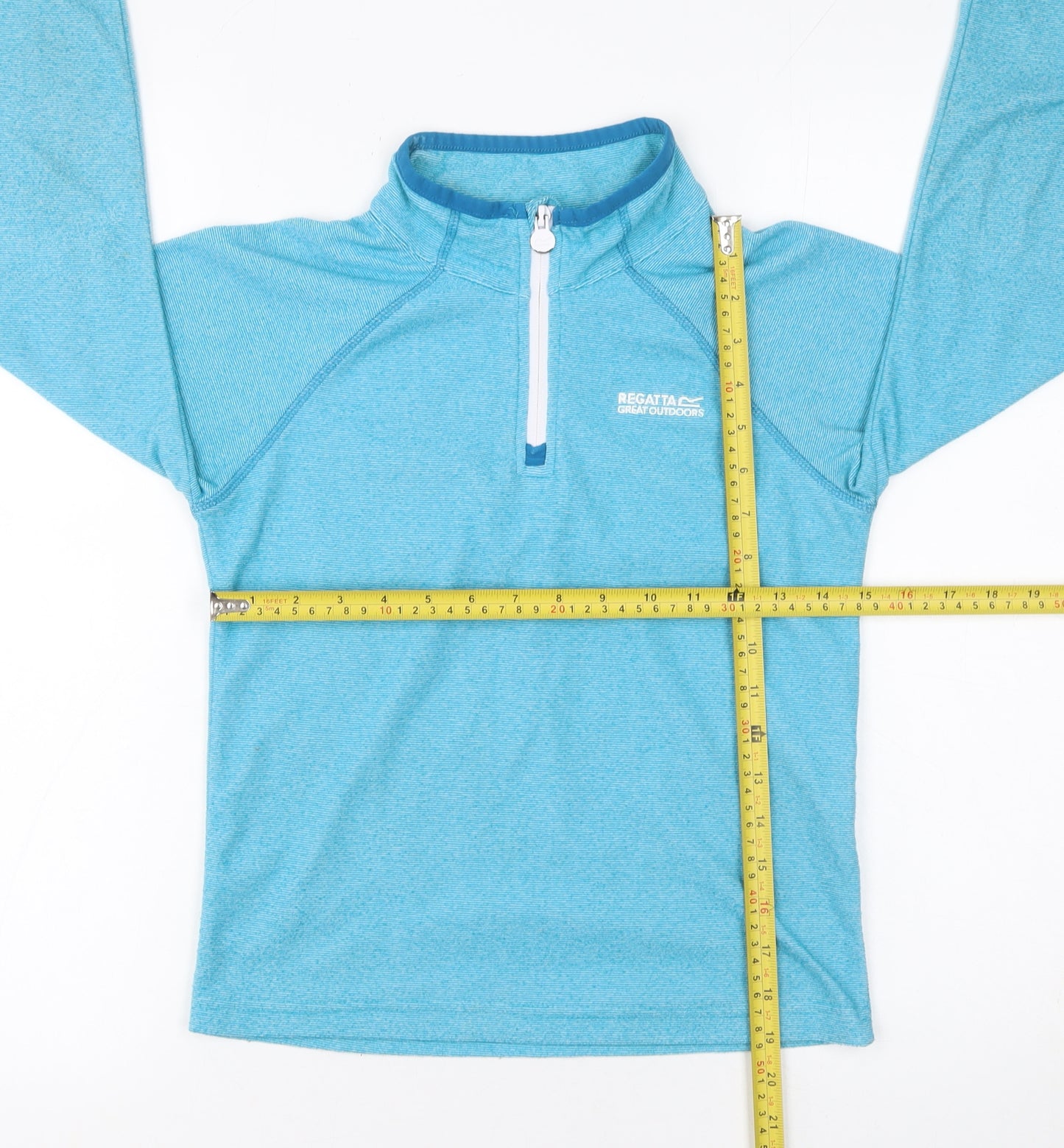 Regatta Boys Blue 9-10 Years Fleece 1/4 Zip Pullover Sweatshirt