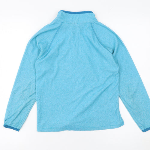 Regatta Boys Blue 9-10 Years Fleece 1/4 Zip Pullover Sweatshirt