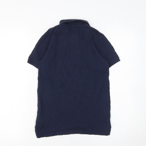 Lyle & Scott Boys Blue Polo Shirt 9-10 Years Cotton Short Sleeve