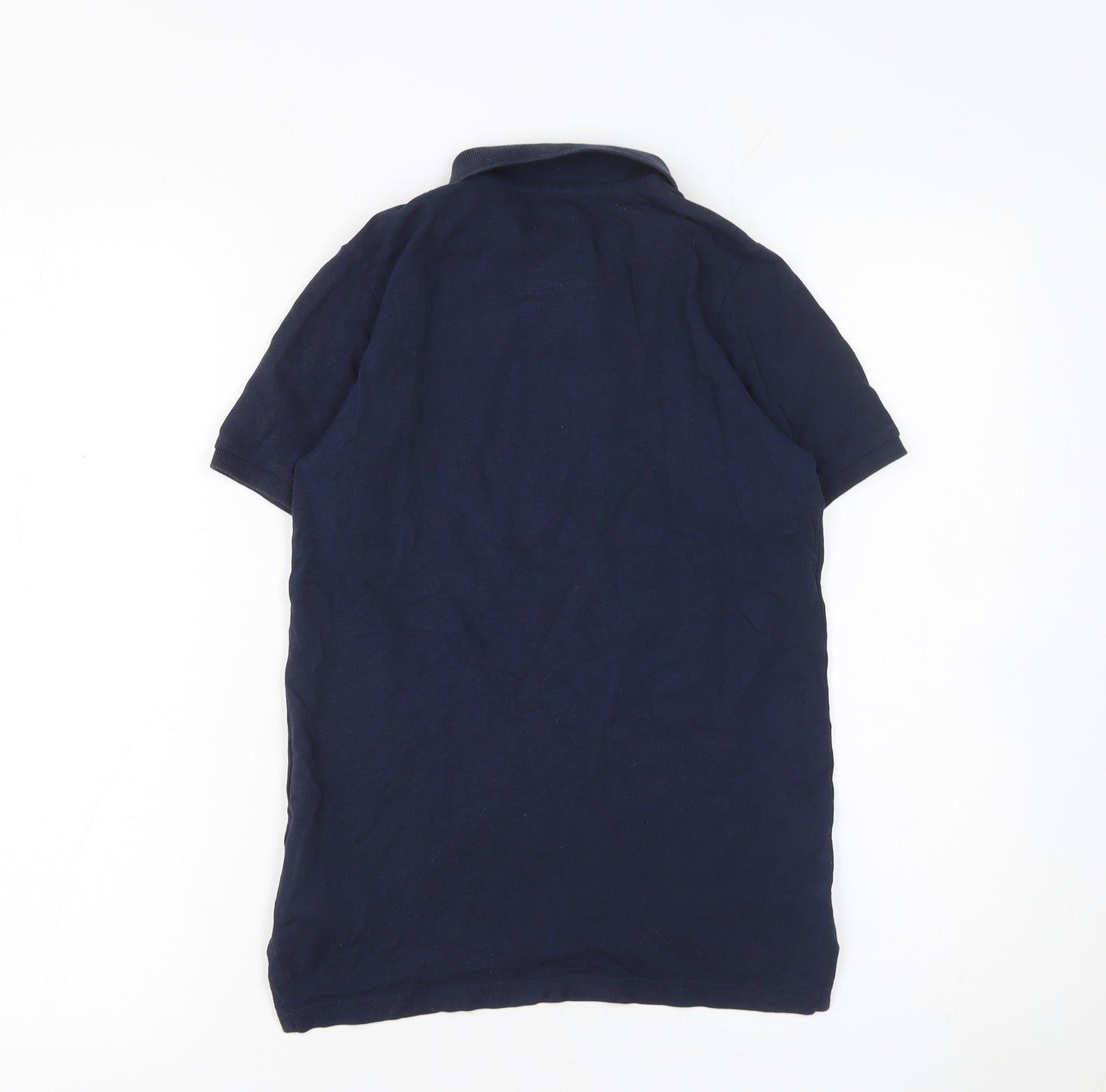 Lyle & Scott Boys Blue Polo Shirt 9-10 Years Cotton Short Sleeve