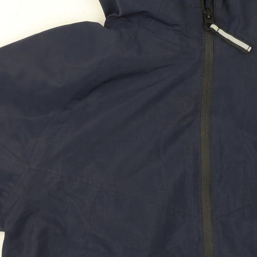 Next Boys Blue Waterproof Hooded Rain Coat Jacket 10 Years