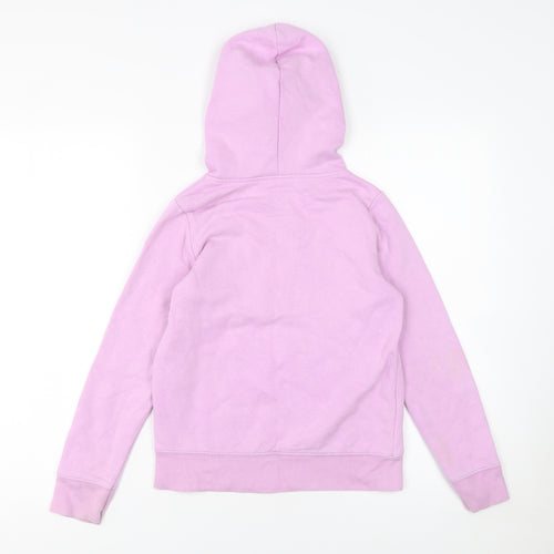 GAP Girls Pink Pullover Hoodie Size 10 Years Logo Fleece Sweatshirt
