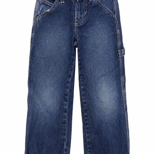 Tommy Hilfiger Boys Blue Straight Leg Jeans 5 Years Adjustable Waist