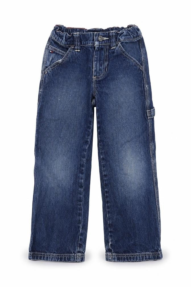 Tommy Hilfiger Boys Blue Straight Leg Jeans 5 Years Adjustable Waist