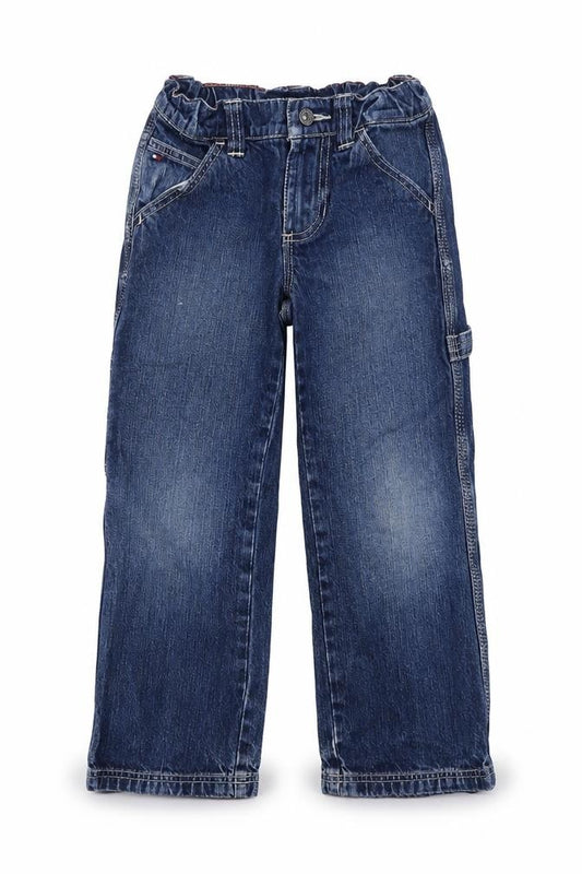 Tommy Hilfiger Boys Blue Straight Leg Jeans 5 Years Adjustable Waist