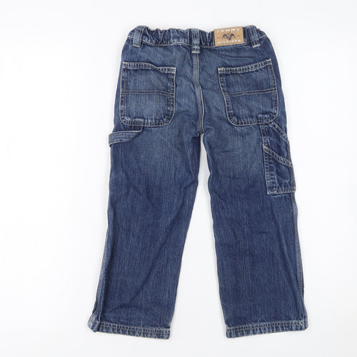 Tommy Hilfiger Boys Blue Straight Leg Jeans 5 Years Adjustable Waist