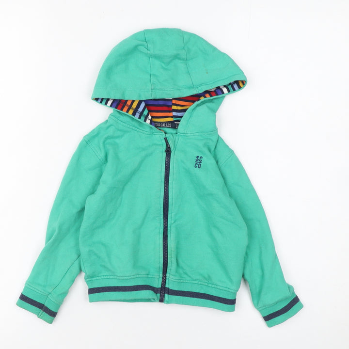SoulCal & Co Green Hooded Full Zip Baby Jacket 18-24 Months