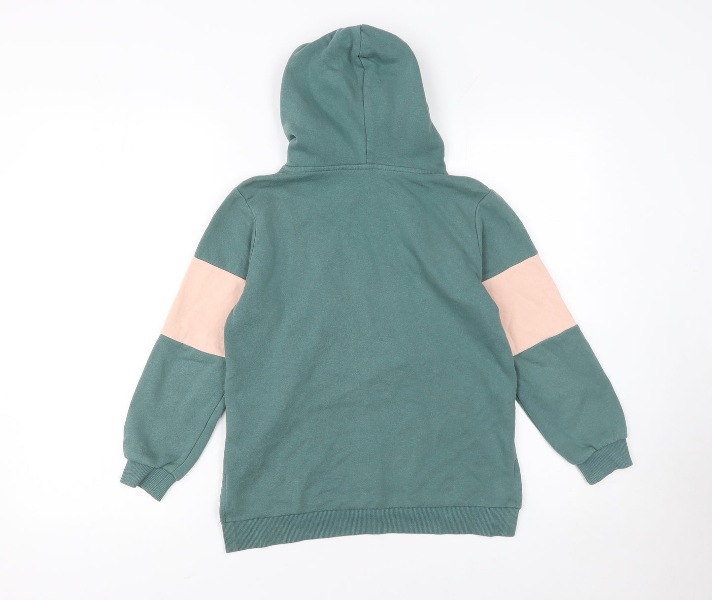 H&M Girls Green Hogwarts Hoodie 7-8 Years Pullover Hooded Sweatshirt