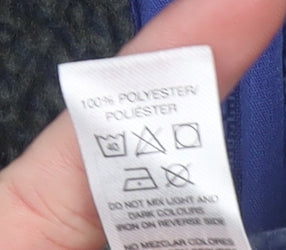 Dunnes Stores Boys Blue Check Fleece 1/2 Zip Pullover Sweatshirt 10-11 Years