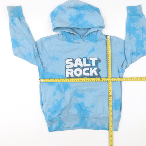 Saltrock Boys Blue Tie Dye Pullover Hoodie 7-8 Years Regular Fit