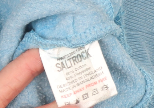 Saltrock Boys Blue Tie Dye Pullover Hoodie 7-8 Years Regular Fit