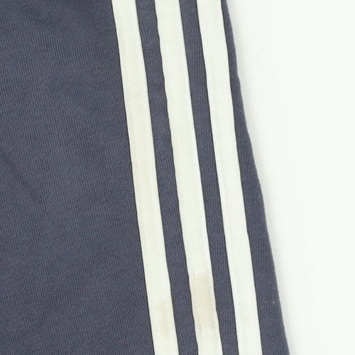 Adidas Boys Blue 3-4 Years Jogger Trousers with Side Stripes