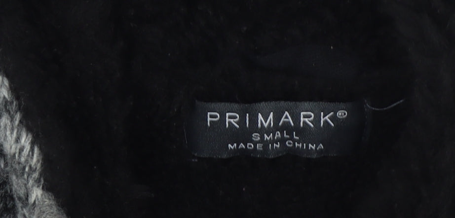 Primark Men’s Grey Knit Full Zip Hooded Jumper Size S