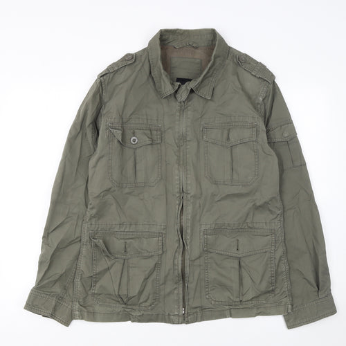 Sfera Womens Green Cotton Military Jacket Size M Regular